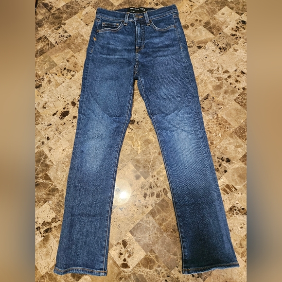 Veronica Beard Carly Kick Flare Jeans In Bright Blue Size 26 - Picture 7 of 12